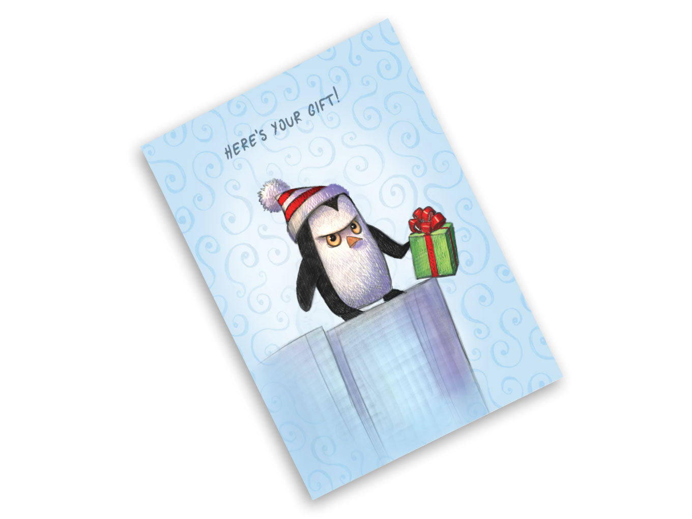 Penguin - Snarky Christmas Greeting Card