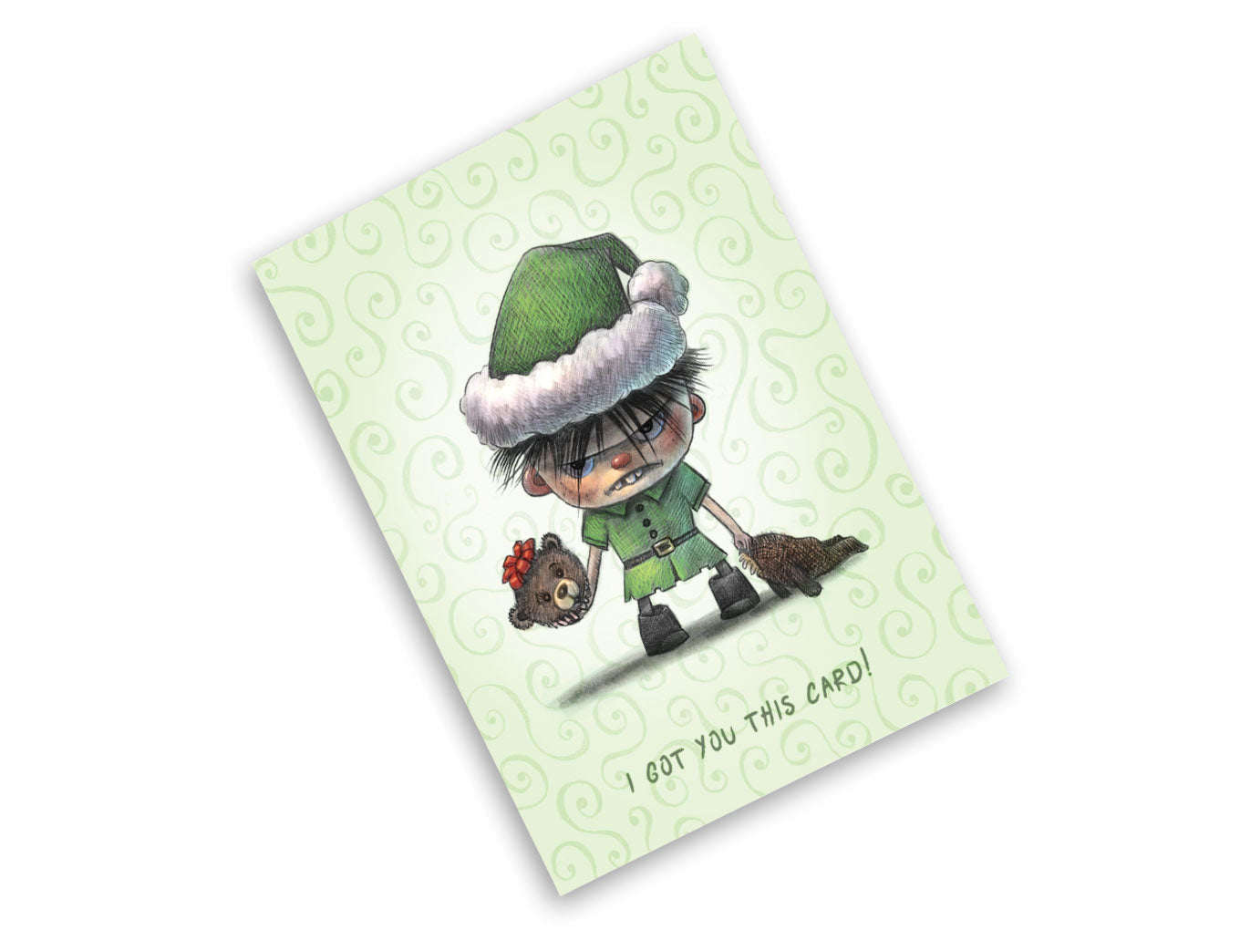 Boy Elf - Snarky Christmas Greeting Card