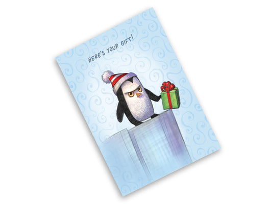 Penguin - Snarky Christmas Greeting Card