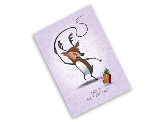 Reindeer - Snarky Christmas Greeting Card