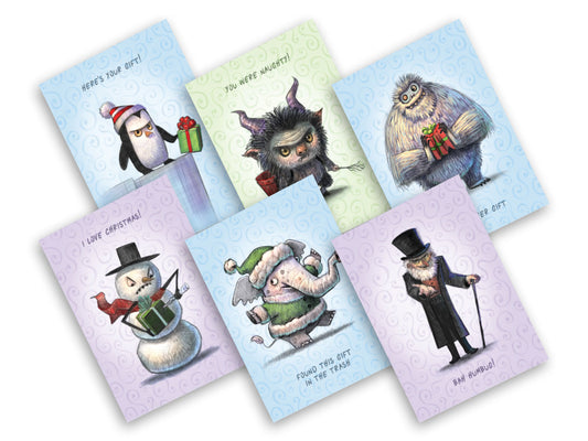 Snarky Christmas Greeting Card Bundle – Set 02 (6 Pack)